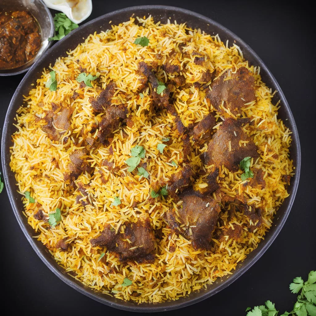 Goat Fry Biryani » Taste Of Hyderabad