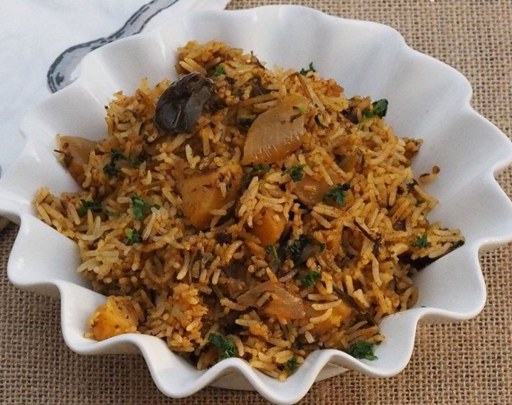 Gongura Veg Biryani – Taste of Hyderabad